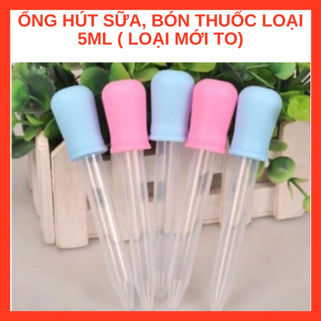 Ống Hút Sữa, Bón Thuốc Loại 5ml ( loại mới to)