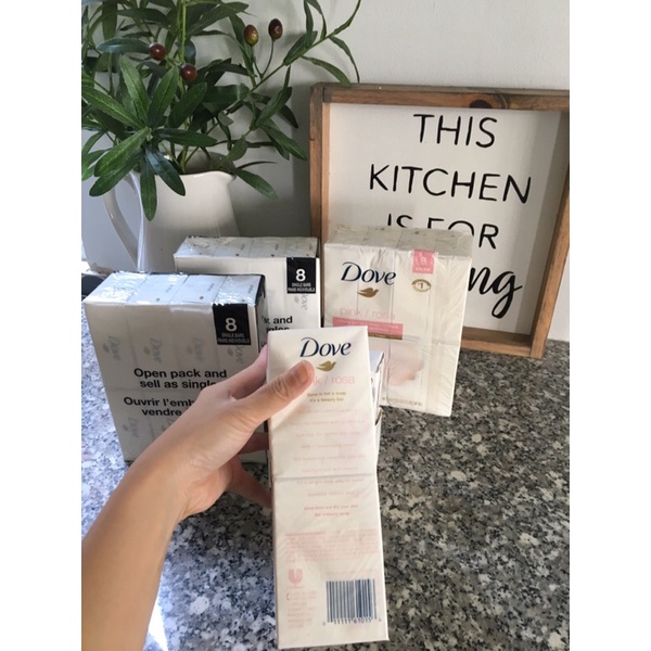 Xà bông cục Dove Original và Dove pink/Rose