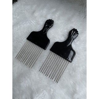 Dụng cụ Uốn Tóc Premlock - Lược Thép Răng Thưa - Lược Afro Chải Tóc Châu Phi