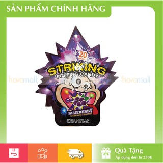 [ HÀNG CÔNG TY ] Kẹo Nổ Striking Vị Việt Quất 30g