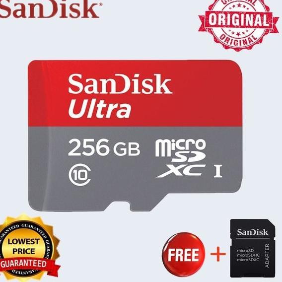 SANDISK Thẻ nhớ Micro SD 256GB ULTRA UHS I 1 Classic MBPS AMB / S MICROSD 256GB SDXC 0