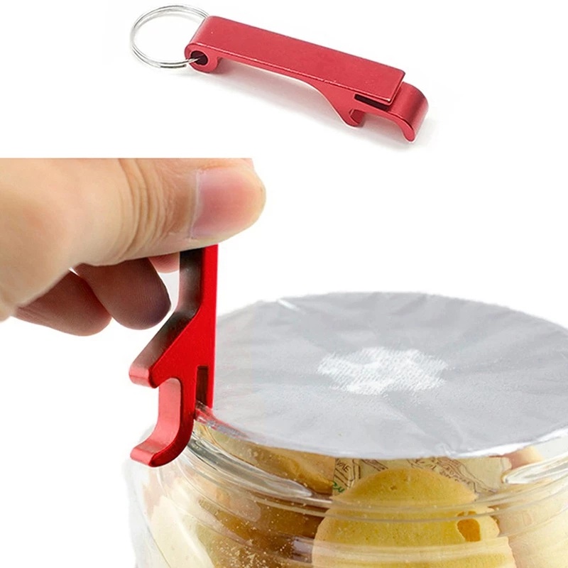 Dụng cụ mở nắp chai HOUSEEKER bằng kim loại có móc khóa tiện lợi