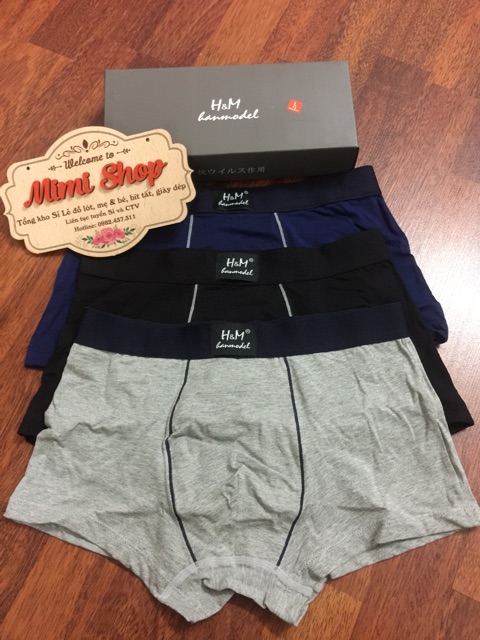 100% Hài Lòng❌ Sịp hộp HM cao cấp, xuất Nhật, chất cotton xịn thấm hút hoàn hảo