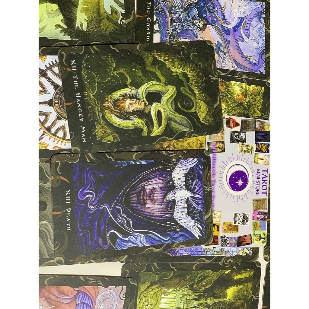 Bộ Bài Blood Moon Tarot Size Gốc, Chất Liệu Giấy Cao Cấp