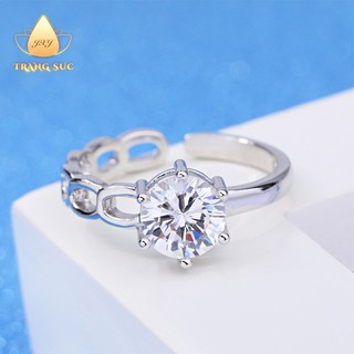 🔥🔥Nhẫn nữ Mạ bạc Không đối xứng Cá tính Đính đá Nhẫn màu bạc Không phai màu Nhẫn nữ NH-004