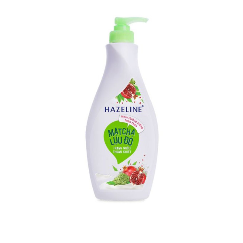 Sữa Dưỡng Thể Hazeline Dưỡng Trắng Da Matcha Lựu Đỏ 67183438 (370ml) - HSD:06/2021