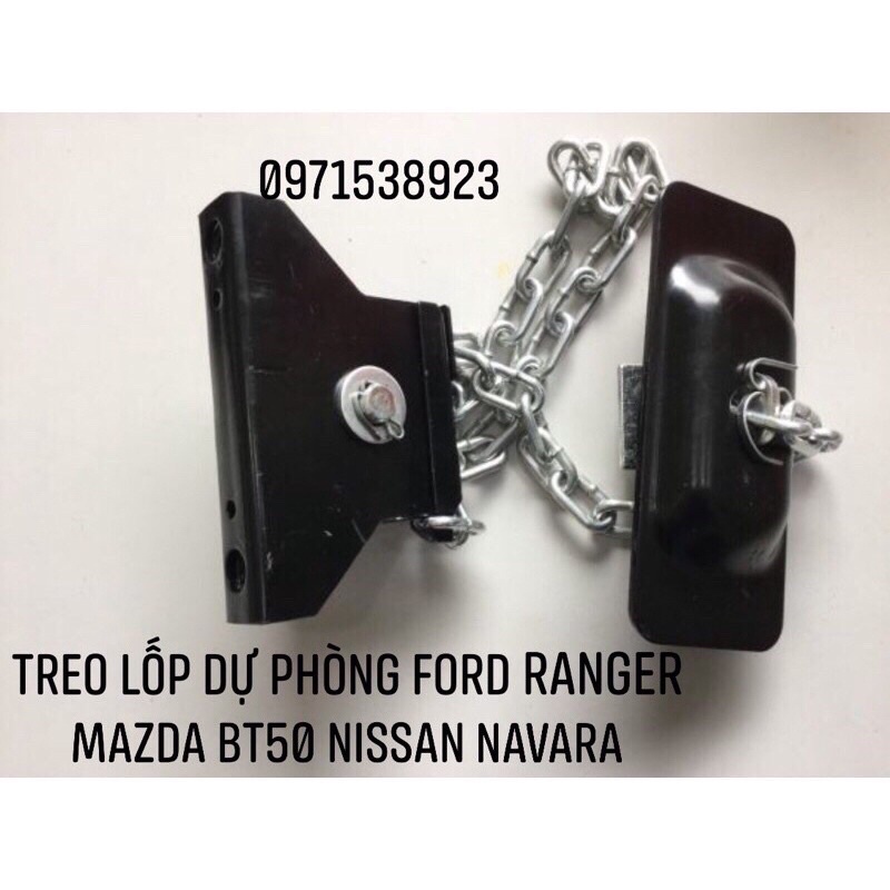 BỘ XÍCH TREO LỐP DỰ PHÒNG FORD RANGER 2004-2021, MAZDA BT50, NISSAN NAVARA 2011-2020.