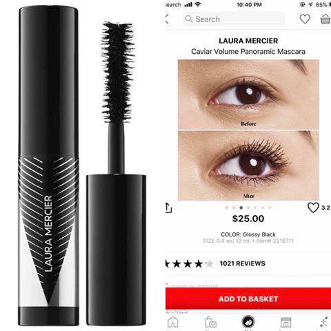 Chuốt mi Laura Mercier Caviar Volume Panoramic Mascara Mini 3ml