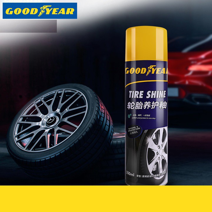 Bình xịt phục hồi và làm bóng lốp xe hơi, ô tô cao cấp nhãn hiệu Goodyear: Mã sản phẩm GY-3166