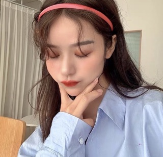 Bờm tóc satin mini basic headband