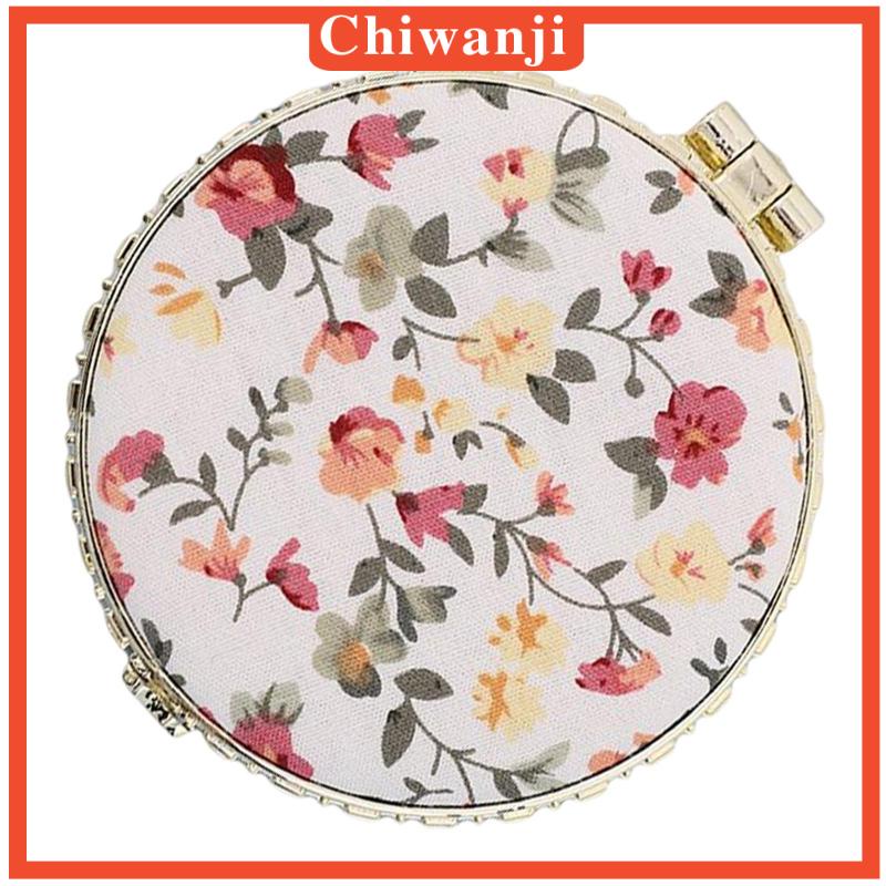 Gương Trang Điểm Gấp Gọn Bỏ Túi In Họa Tiết Hoa Xinh Xắn