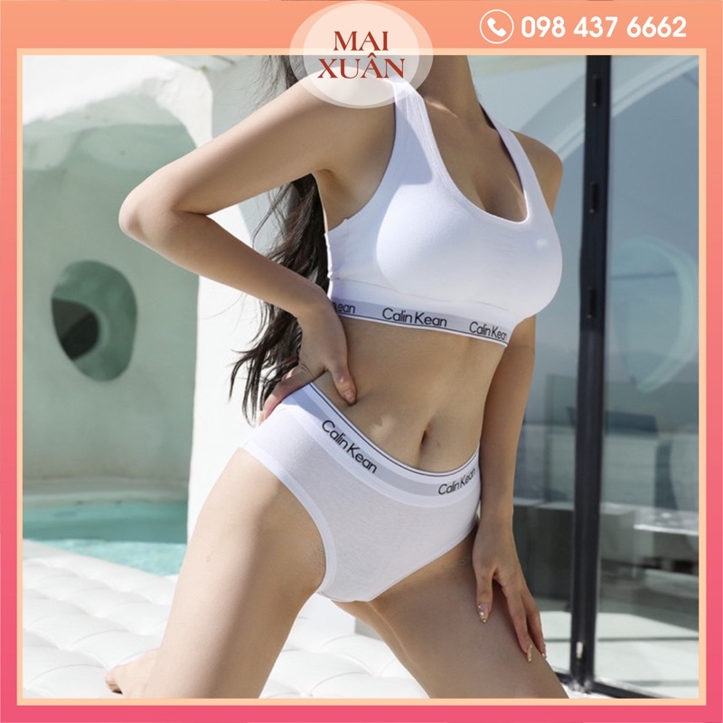 Bộ đồ lót Calvin Klein cao cấp có mút đệm hàng đẹp - Hàng có sẵn( video kèm ảnh thật)