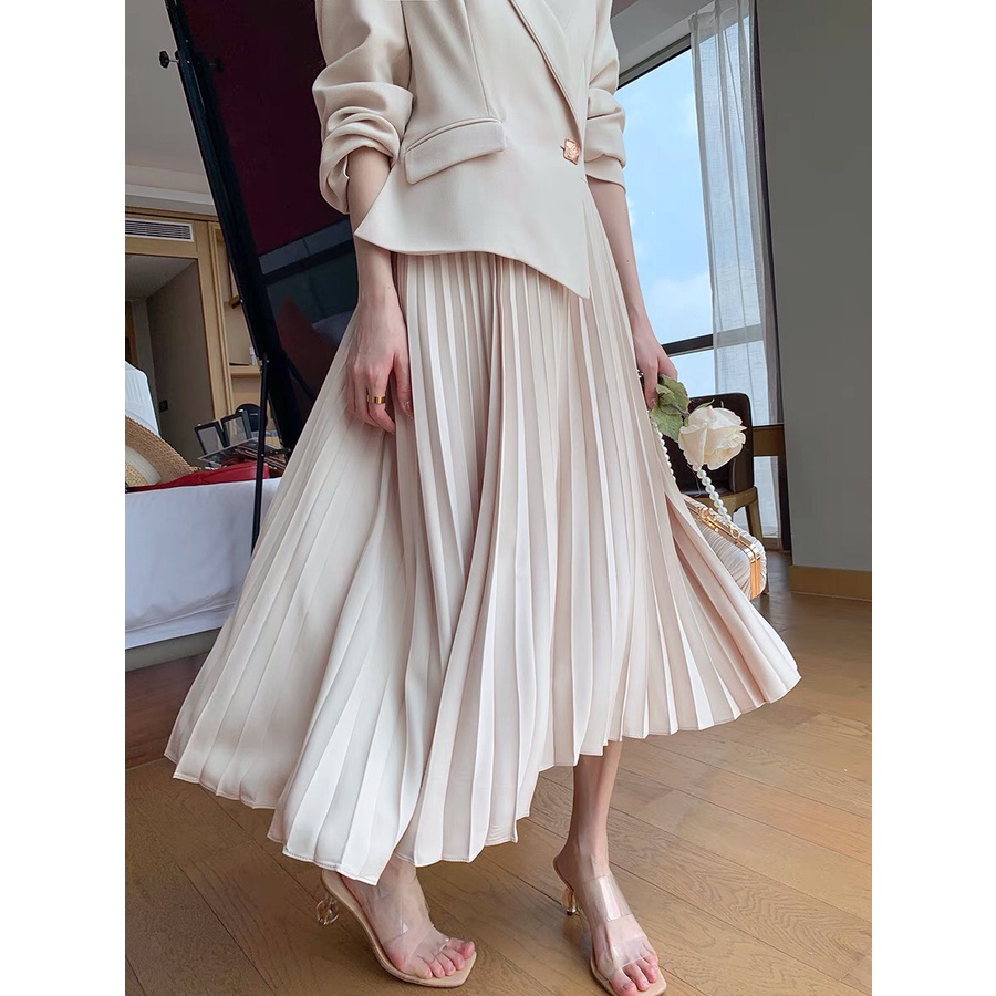 Đầm Váy Công Sở Thiết Kế Váy Xếp Li Thời Trang Nữ Sang Trọng_Lerin V129 | BigBuy360 - bigbuy360.vn