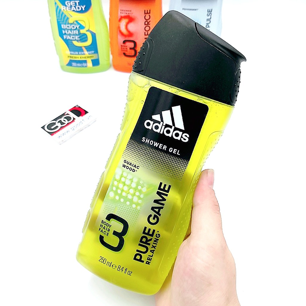 DẦU GỘI SỮA TẮM SỮA RỬA MẶT 3 IN 1 ADIDAS 400ML