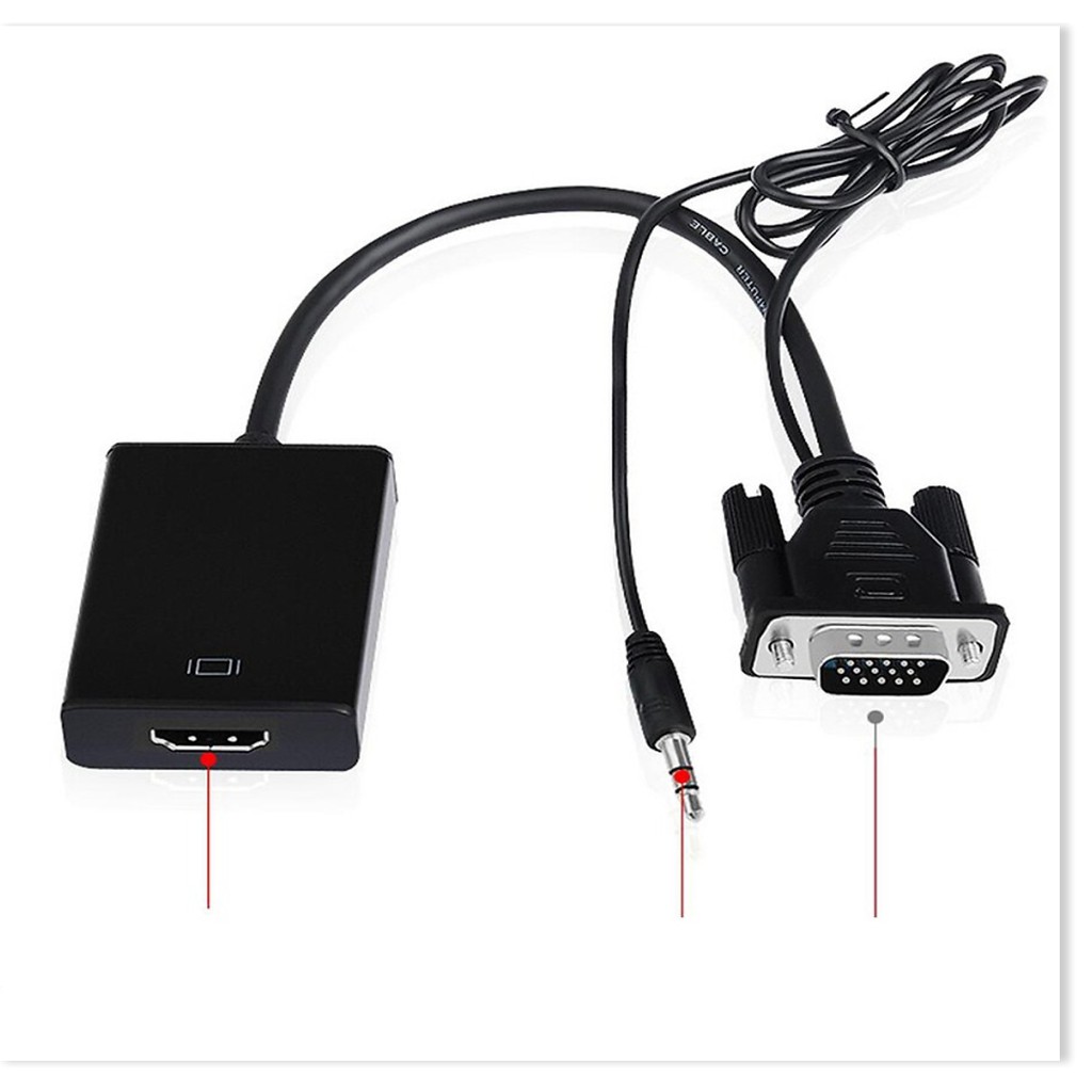 Bộ Cáp chuyển đổi tín hiệu từ VGA sang HDMI Audio AZONE