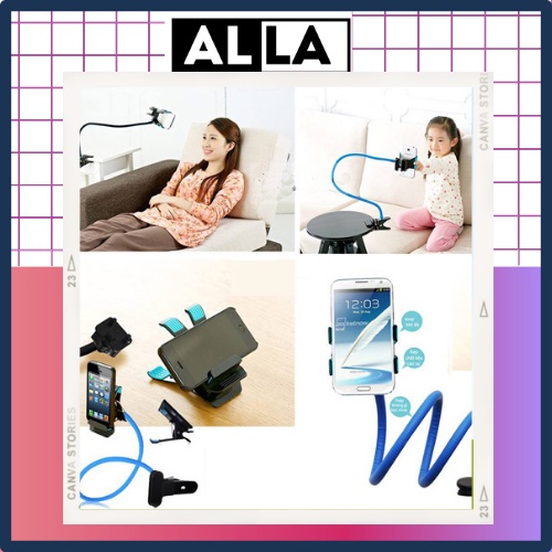 Giá Đỡ Kẹp Điện Thoại Đa Năng Đuôi Khỉ - giá đỡ điện thoại xem phim, livestream, tiktok - ALLA