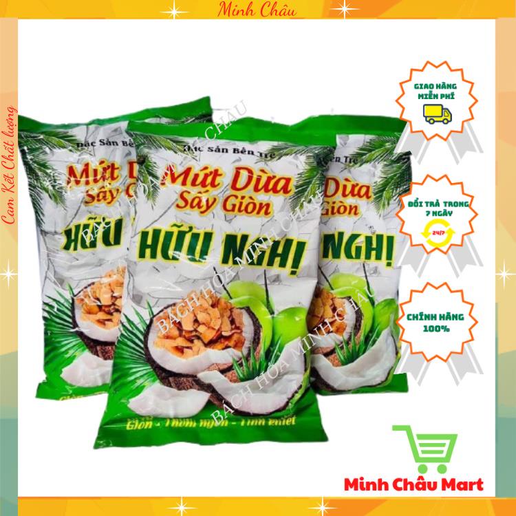 Mứt Dừa Sấy Khô Hữu Nghị Gói 275g Giòn Thơm Ngon