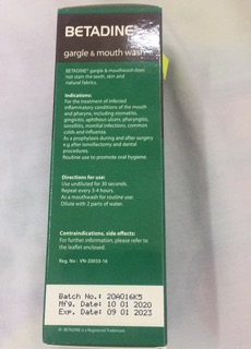 Betadin súc họng