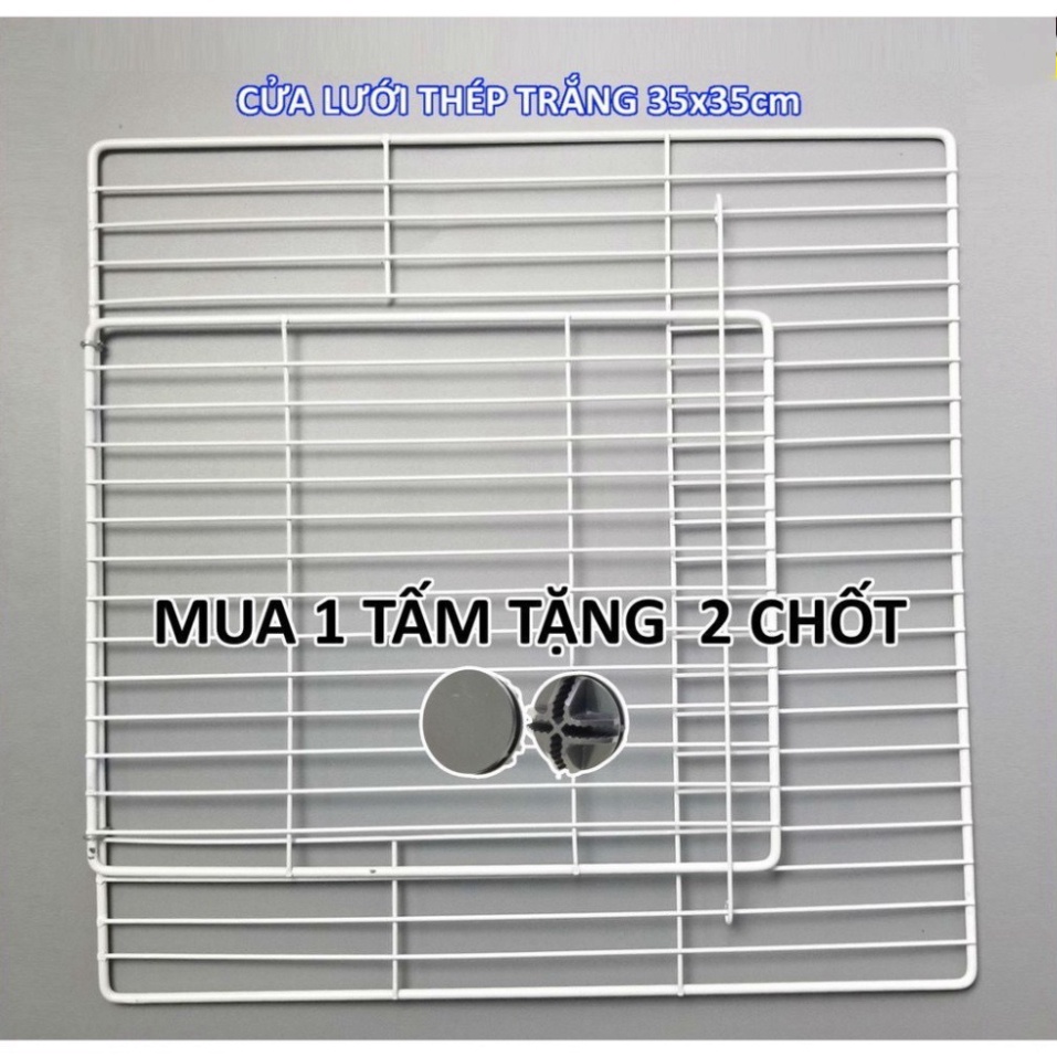 [TẶNG CHỐT] CỬA LƯỚI CHUỒNG QUÂY CHÓ, MÈO, CHUỘT, THỎ (bán theo tấm, tặng 2 chốt/tấm)