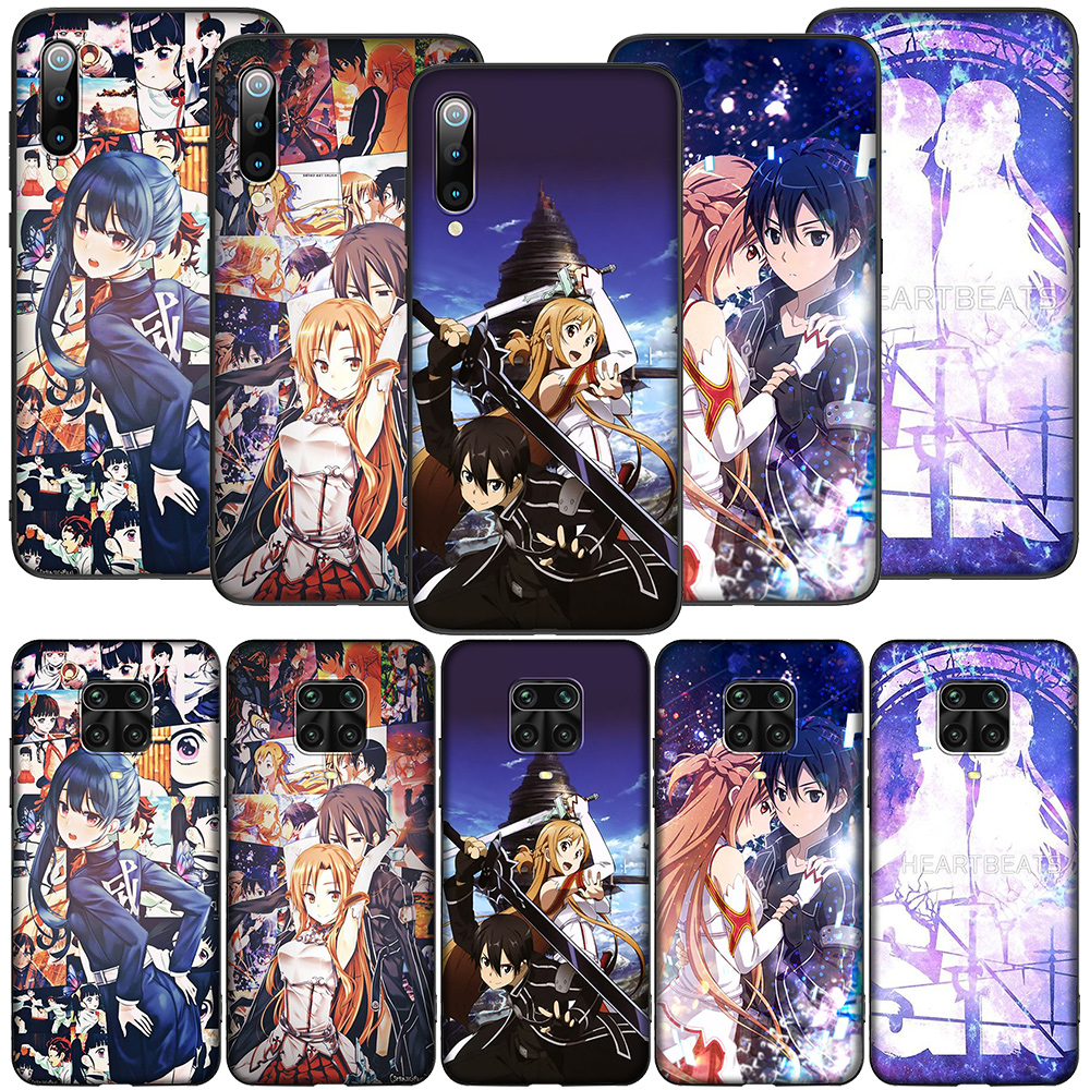 Ốp Điện Thoại Silicon Mềm Hình Anime Sword Art Online 2 Cho Xiaomi Mi Max Poco M3 3 9 10t F1 A1 A2 5x 6x Pro Lite Se Va8