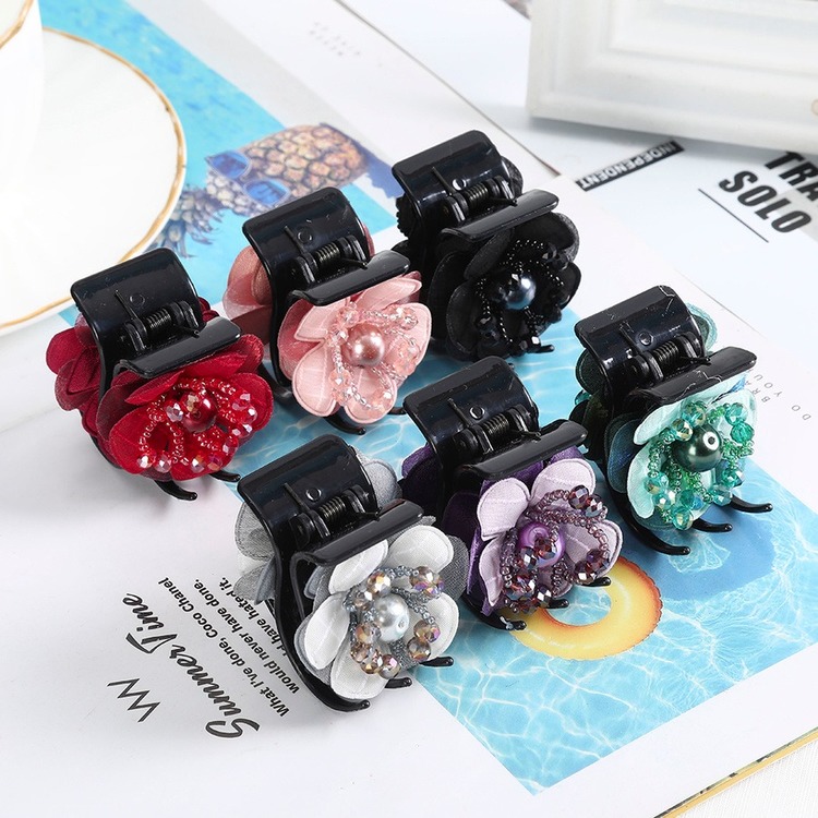 Kẹp Tóc Hình Hoa Đính Pha Lê Giả Thời Trang Cho Nữ