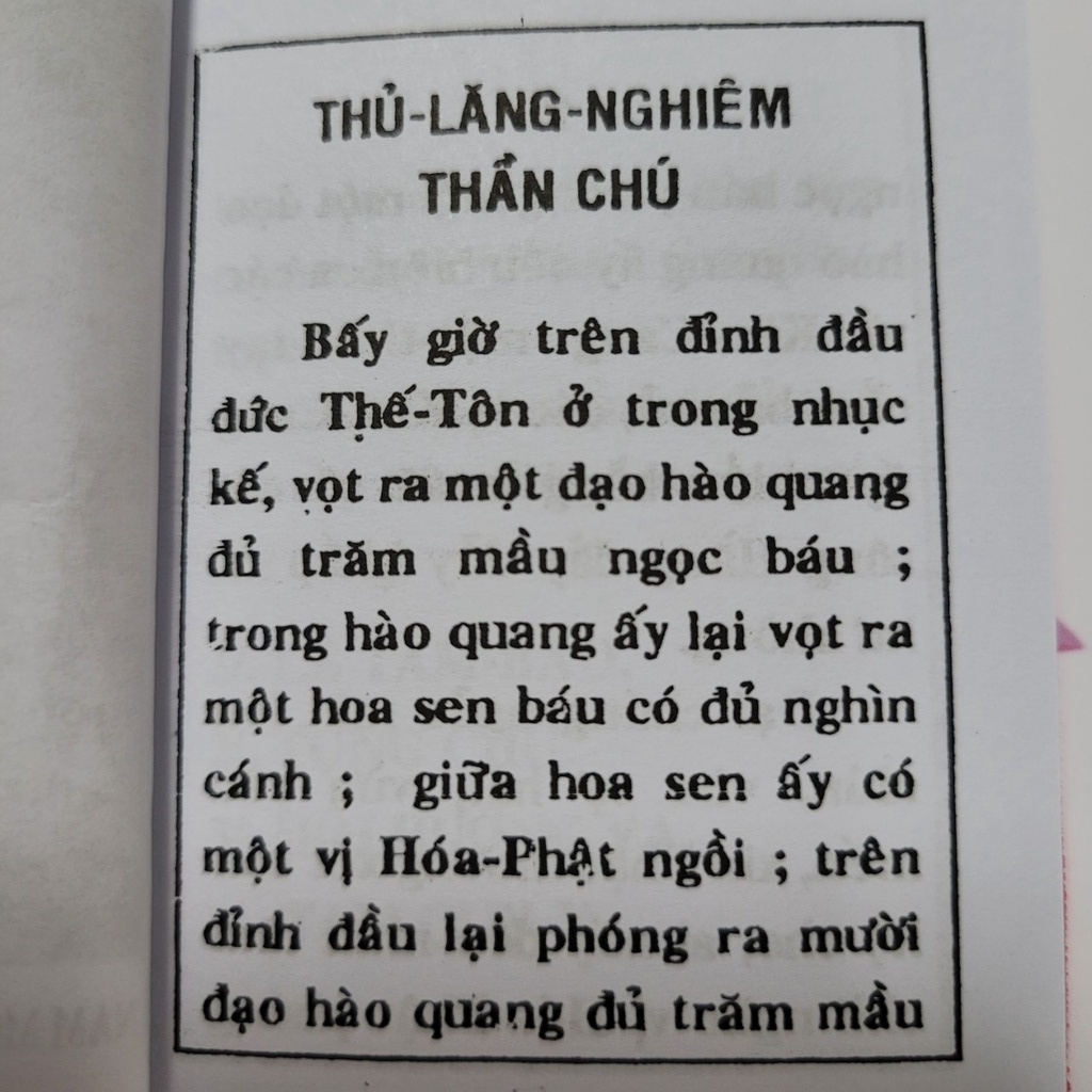 Sách - Nghi Thức Tụng Chú Lăng Nghiêm Và Thập Chú (Quyển mini bỏ túi)