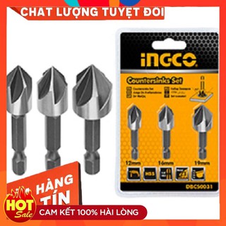 Bộ 3 mũi vát mép lỗ Ingco DBCS0031