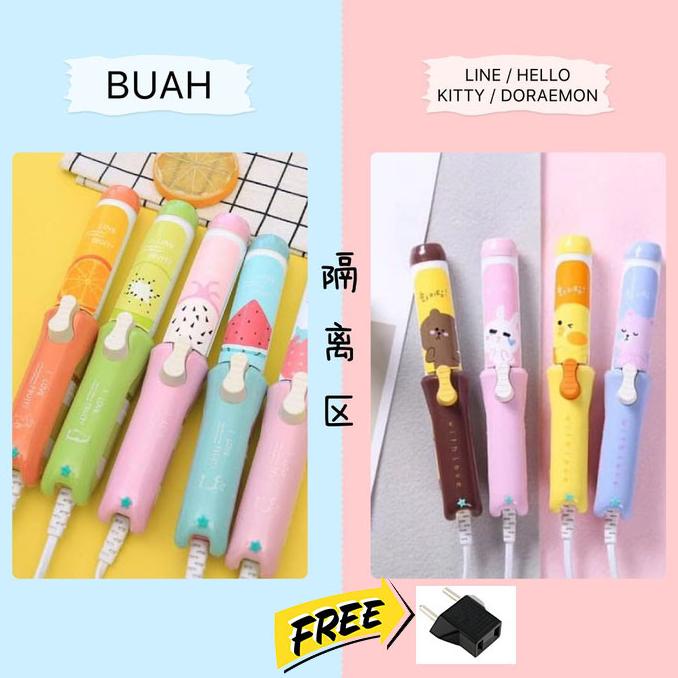 Máy Duỗi Tóc Mini Hello Kitty Doraemon Line - Vise