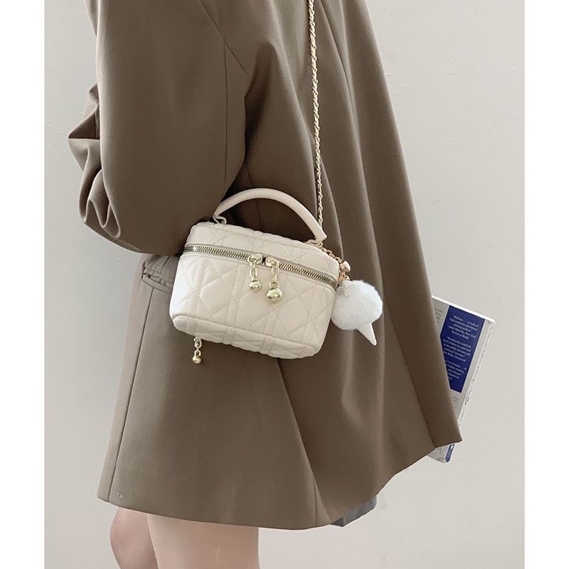 Fanli Túi Xách Da Đeo Vai Hình Vuông Cỡ Nhỏ Phối Dây Đeo Sợi Xích Thời Trang Chất Lượng Cao Cho Nữ