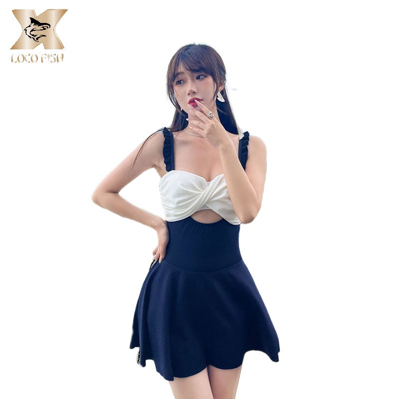 Bộ đồ bơi một mảnh LOCO FISH lưng cao ôm eo phong cách mới cho nữ