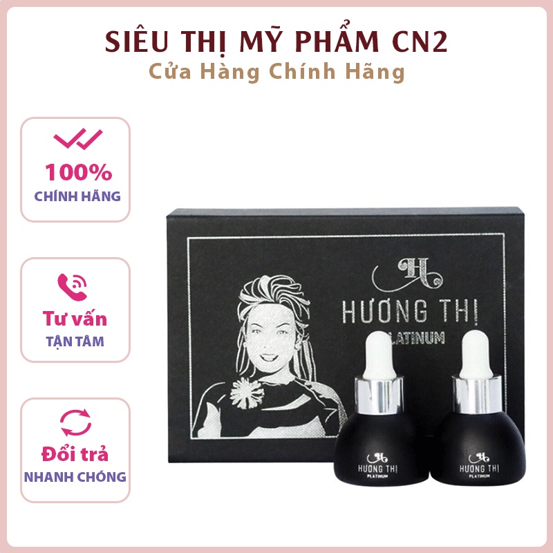 Serum Căng Da Trẻ Hóa Hương Thị Set 2 lọ 15ml Ngăn Ngừa Lão Hóa Dưỡng Ẩm Cho Da - Mỹ Phẩm Hương Thị Chính Hãng
