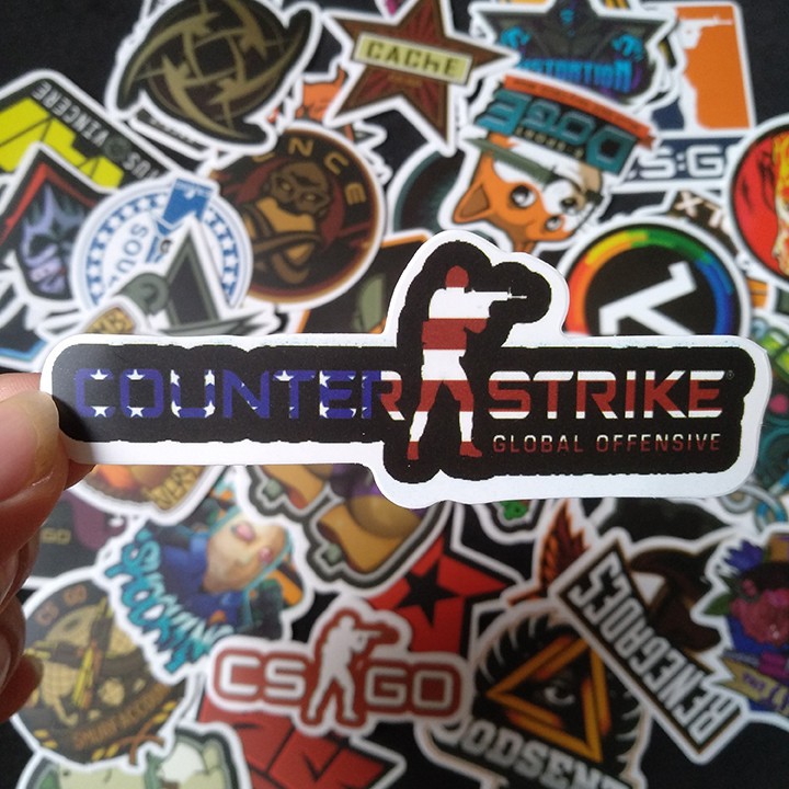 Bộ Sticker dán cao cấp chủ đề COUNTER-STRIKE - CS:GO - Dùng dán Xe, dán mũ bảo hiểm, dán Laptop... - Hàng nhập khẩu