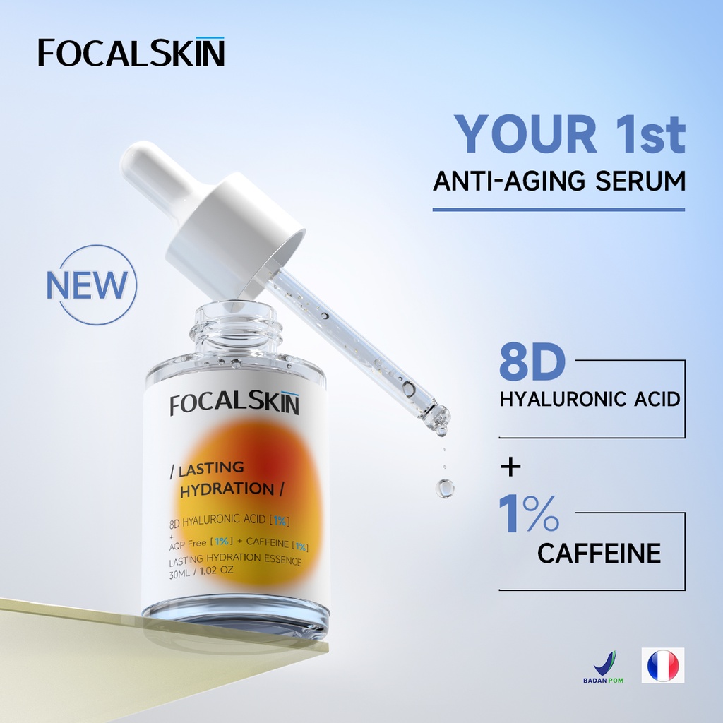 Tinh Chất Lá Vàng Hyaluronic Acid Dưỡng Ẩm Chống Lão Hóa Lâu Trôi Hiệu FOCALSKIN 8X