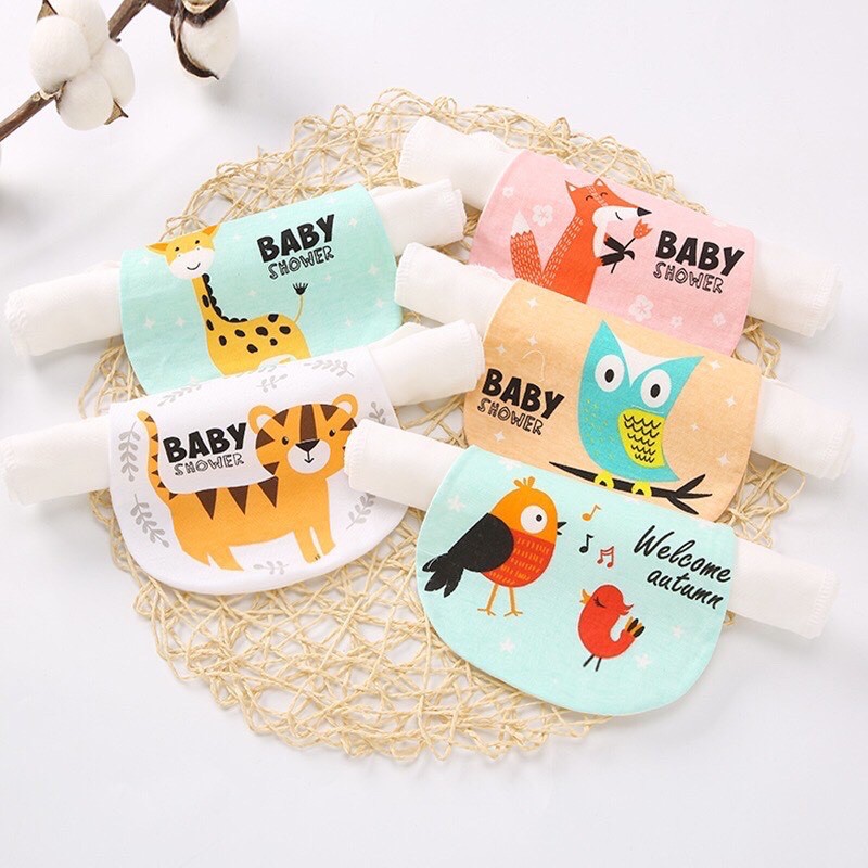 KHĂN THẤM MỒ HÔI ⚡️FREESHIP⚡️ Khăn Thấm Mồ Hôi Lưng Cho Bé