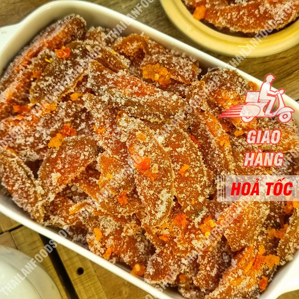 Mứt Cóc Cay Chẻ Lát Lon 500gr