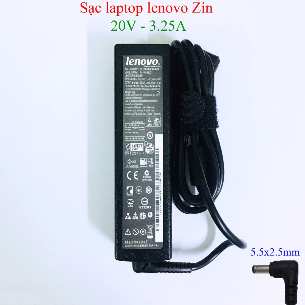 Sạc laptop lenovo Zin chân thường (19V - 3.42A/ 4.74A),(20V - 3.25A), sạc cao cấp bảo hành 1 năm