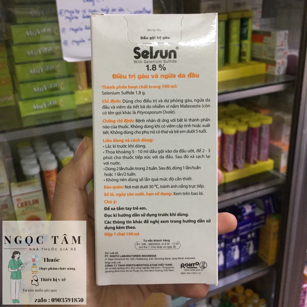 Dầu gội sạch gàu SELSUN - SELSUN 1.8 100ml