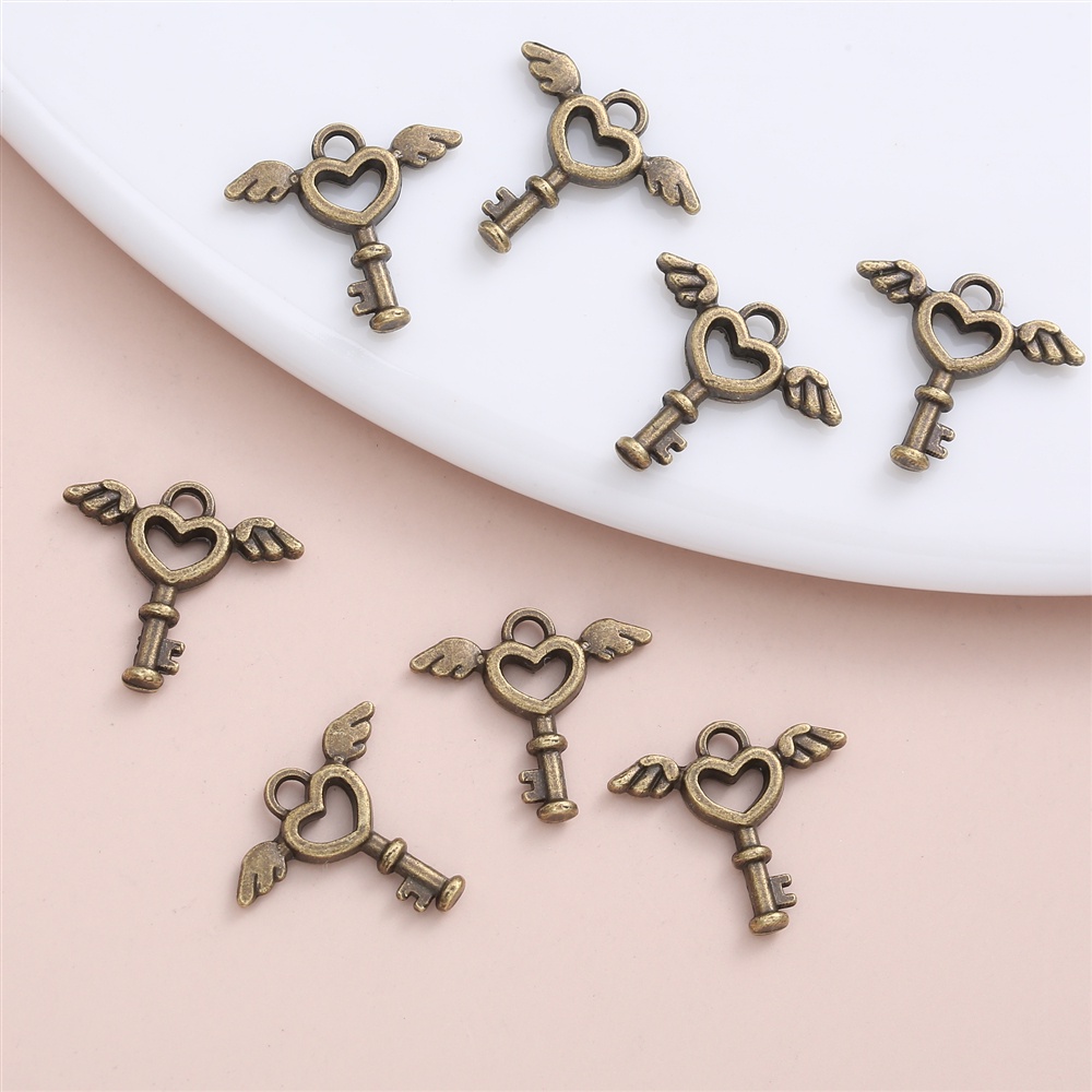 Set 40 Mặt Vòng cổ Hình Chìa Khóa Phong Cách Vintage