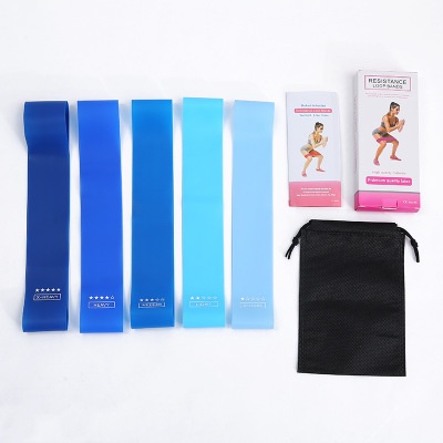 [In Stock]Sets of latex yoga band resistance band squat exercise stretching band yoga resistance ring fitness elastic band