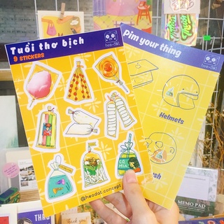 [Heo Đất Concept] Set sticker "Tuổi thơ bịch"