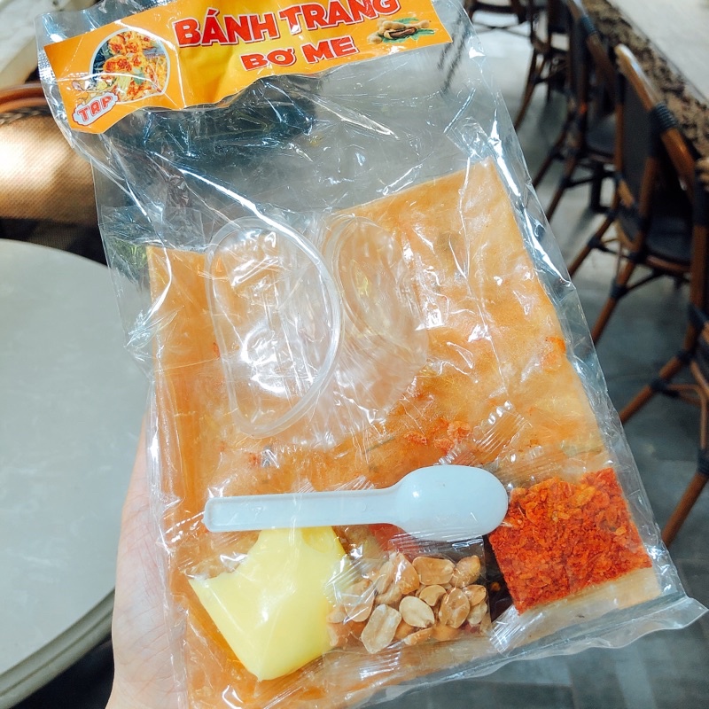 Bánh tráng chấm me bơ 6 vị ngon đậm đà Bánh tráng dẻo tôm full topping ngon nhất Hà Nội/Snack Cô Tấm