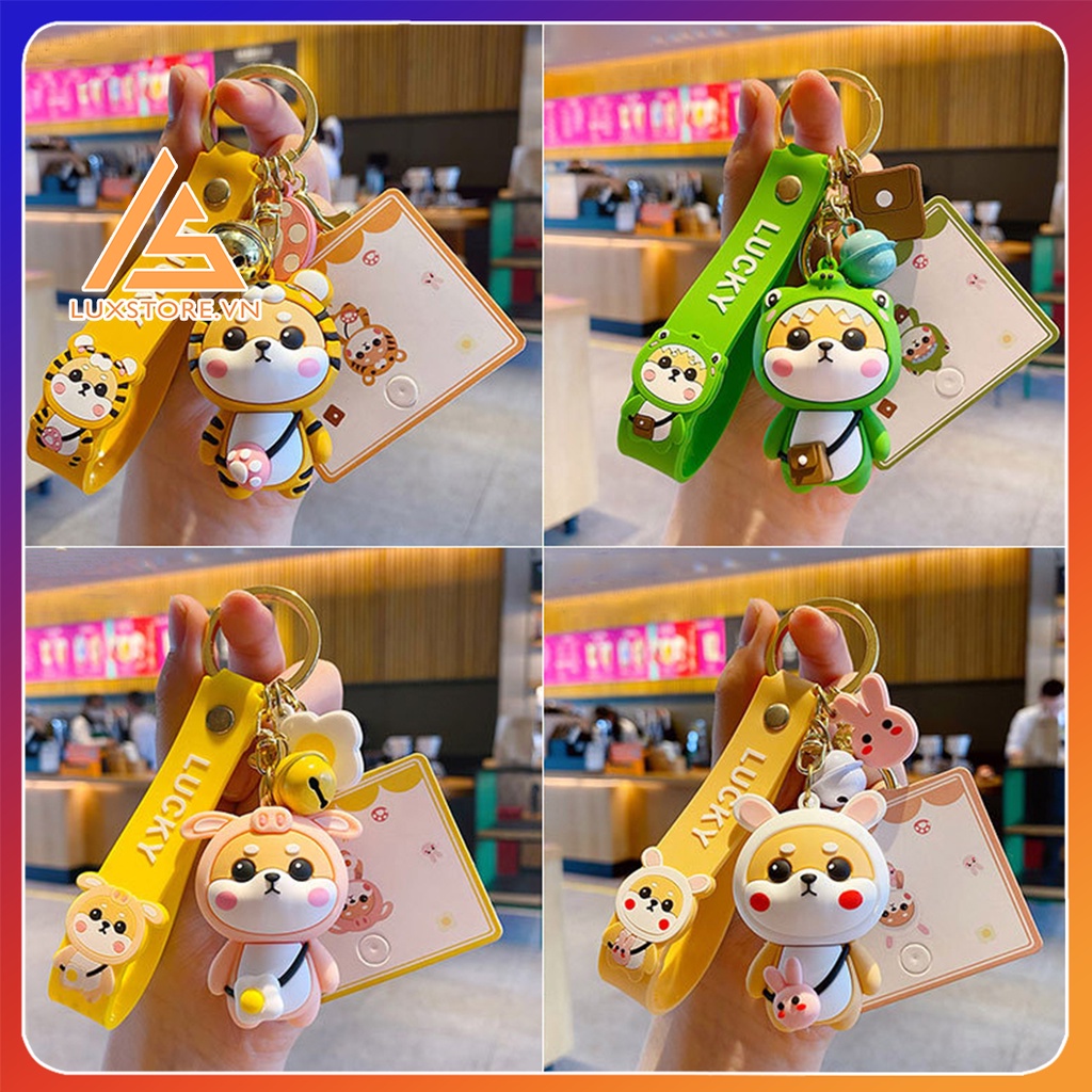 MÓC KHÓA CÚN SHIBA COSPLAY THÚ SIÊU DỄ THƯƠNG MÓC CẶP BA LÔ TÚI XÁCH – LUXSTORE