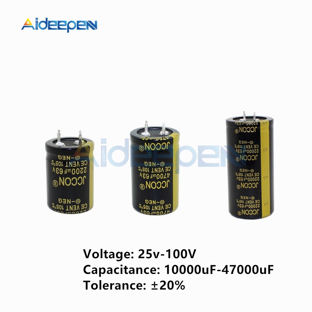 1 Tụ Điện Phân Bằng Nhôm 25v 50v 63v 80v 100v 10000uf 15000uf 22000uf 47000uf