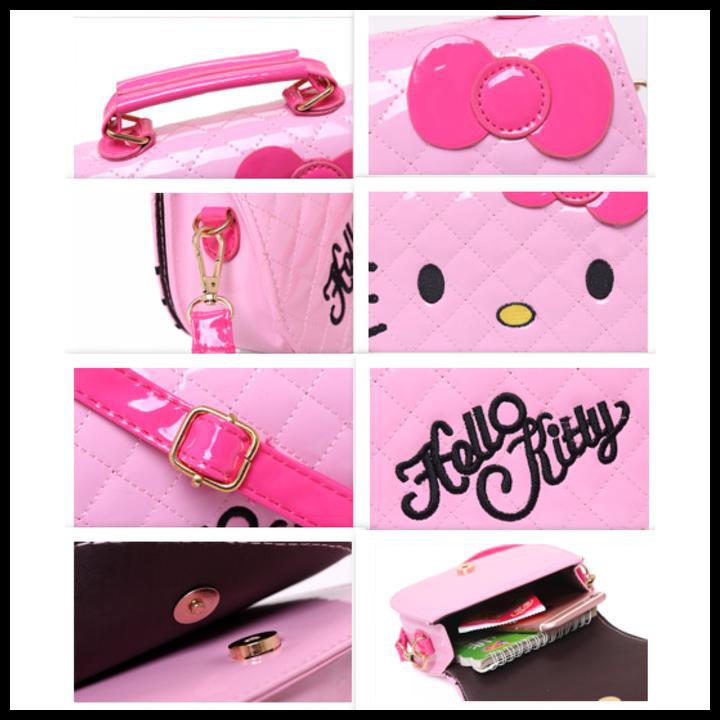 Túi Đeo Vai Ljy18 Hình Hello Kitty Đáng Yêu Cho Bé Tab026