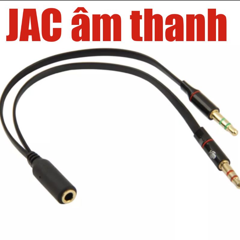 Jac chuyển đổi 3,5mm với máy tính xách tay hoặc PC