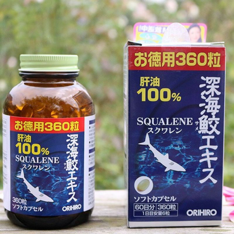 Viên Uống Sụn Vi Cá Mập Orihiro Squalene 360v/390v Nhật Bản