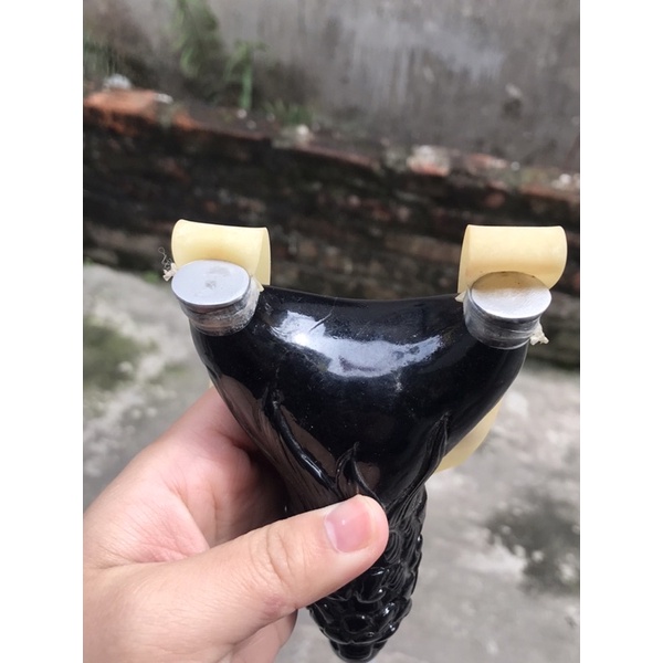 Ná gỗ mun đầu rồng đục tay