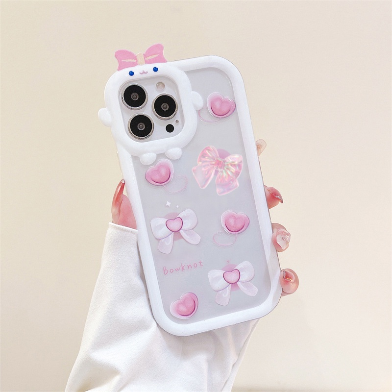 Ốp lưng iphone nơ camera hình vuông tim nơ hồng 6/6splus/7/7plus/8/8plus/x/xs/11/12/13/pro/max/plus/promax-Awifi U5-5