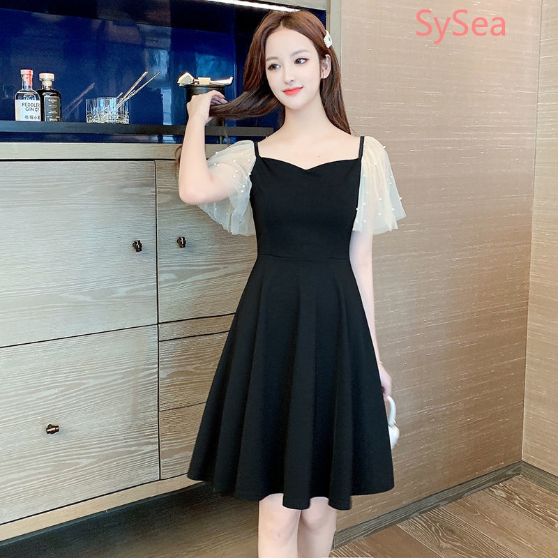 Đầm Cổ Chữ V Thời Trang Mùa Hè Phong Cách Pháp Cho Nữ