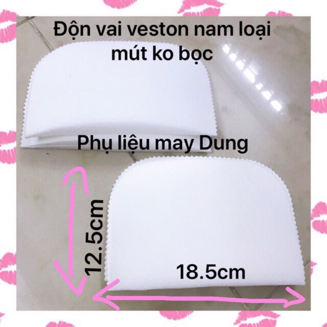 Độn vai veston nam ko bọc vải